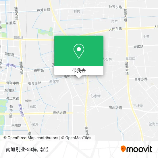 南通别业-53栋地图
