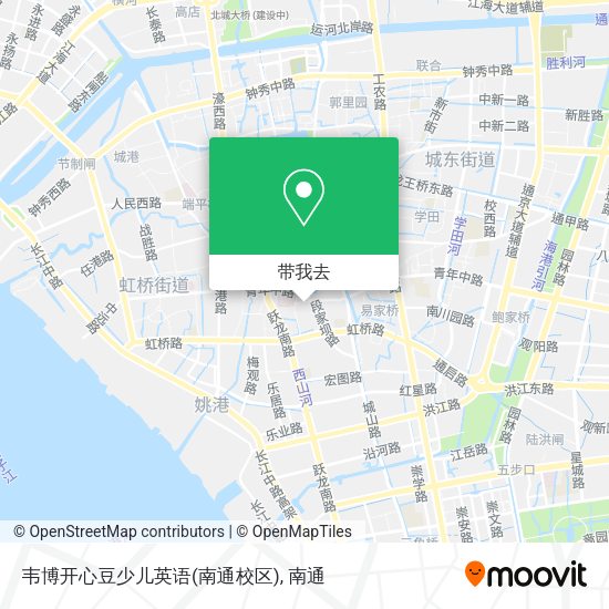 韦博开心豆少儿英语(南通校区)地图