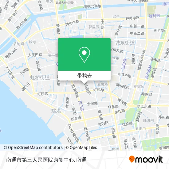 南通市第三人民医院康复中心地图