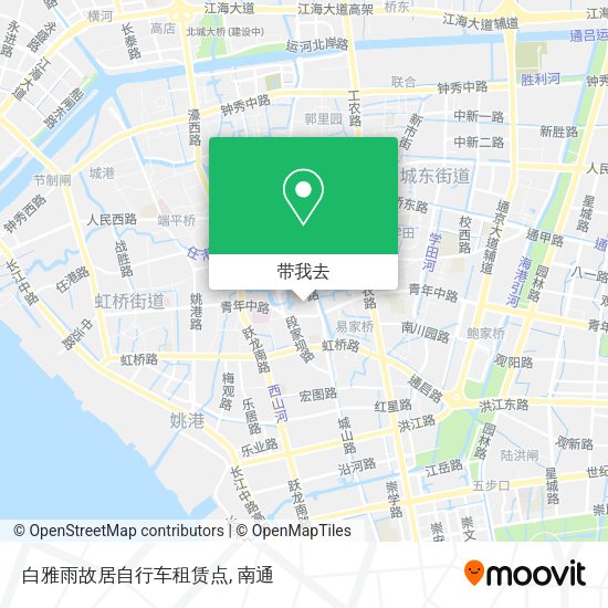 白雅雨故居自行车租赁点地图