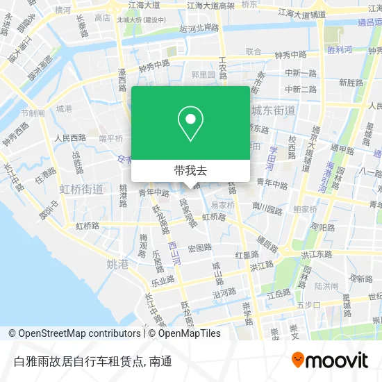 白雅雨故居自行车租赁点地图
