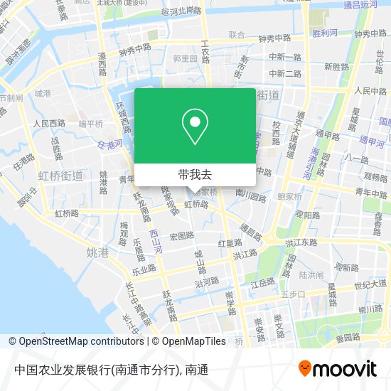 中国农业发展银行(南通市分行)地图