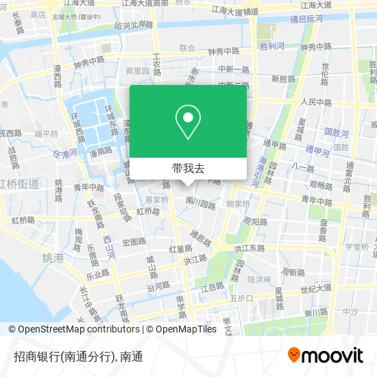 招商银行(南通分行)地图
