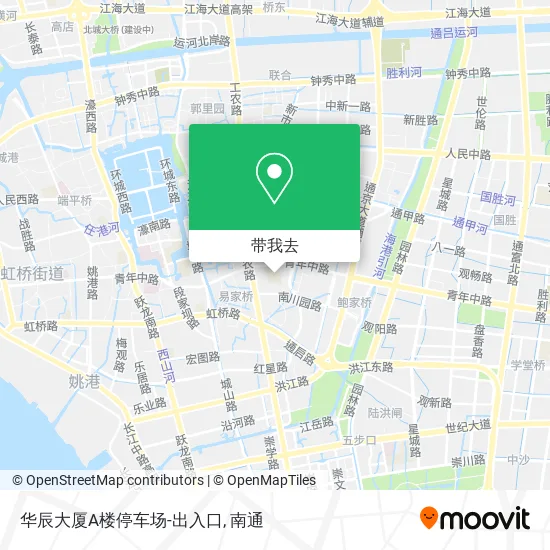 华辰大厦A楼停车场-出入口地图