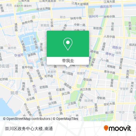 崇川区政务中心大楼地图