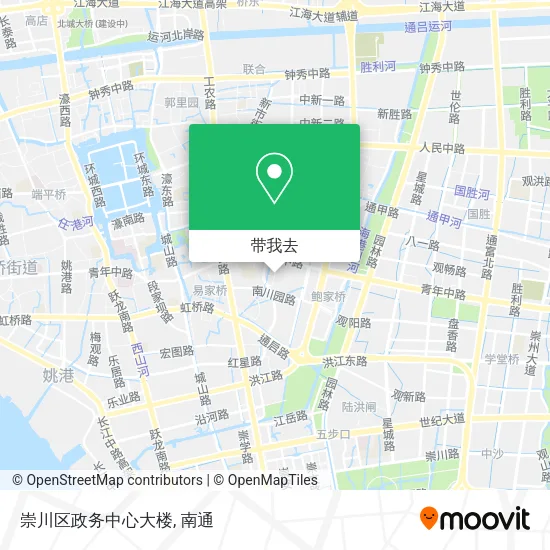 崇川区政务中心大楼地图