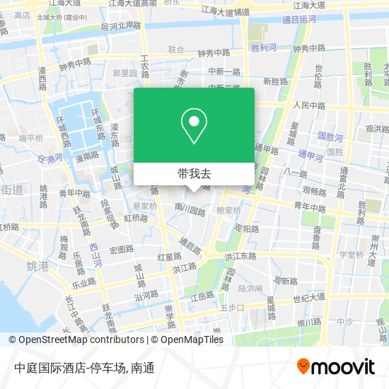 中庭国际酒店-停车场地图
