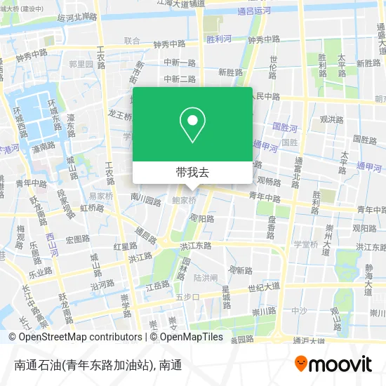 南通石油(青年东路加油站)地图