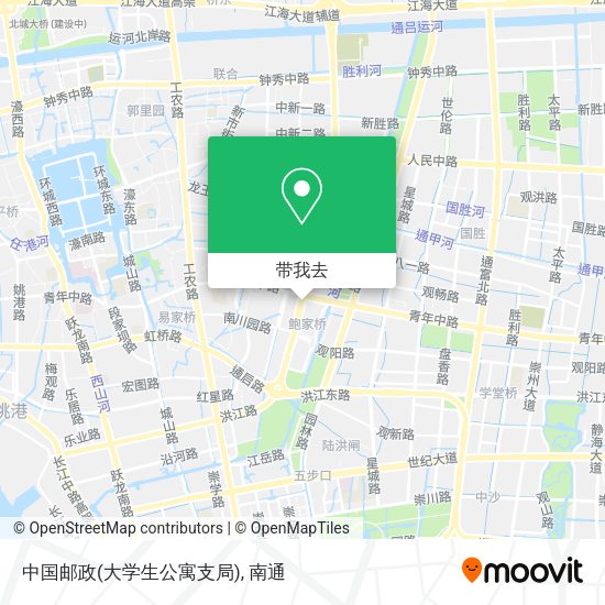 中国邮政(大学生公寓支局)地图