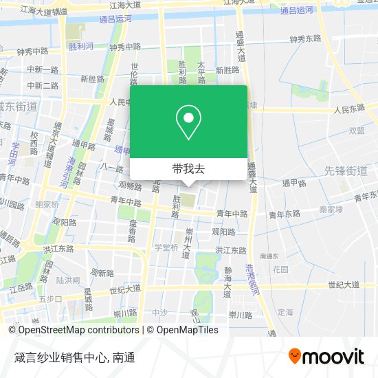 箴言纱业销售中心地图