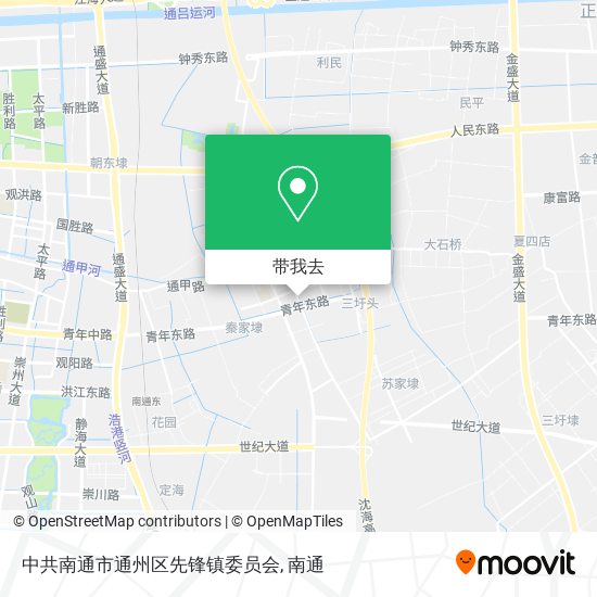 中共南通市通州区先锋镇委员会地图