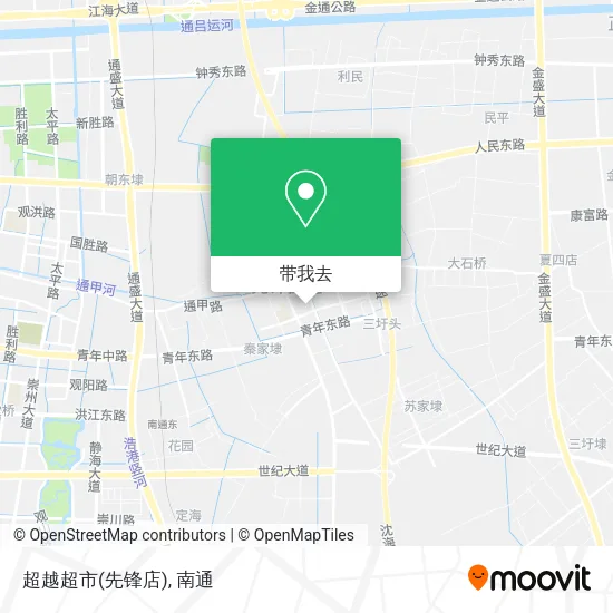 超越超市(先锋店)地图