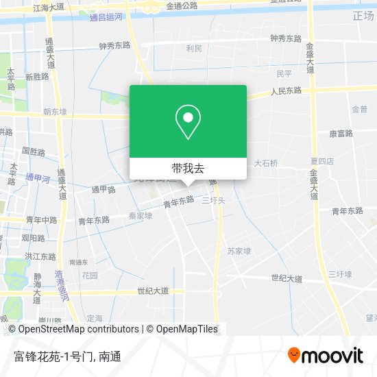 富锋花苑-1号门地图