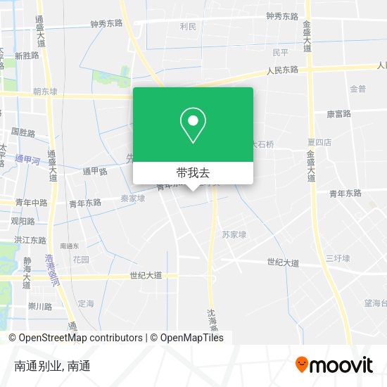 南通别业地图