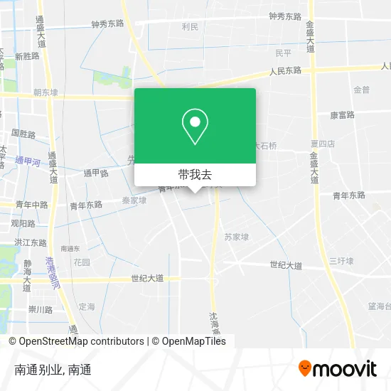 南通别业地图