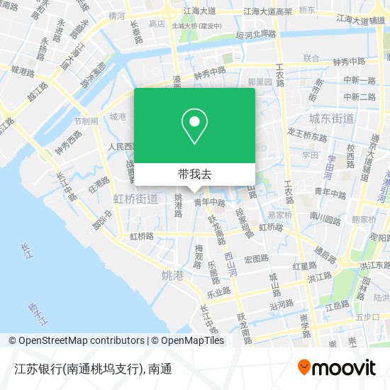 江苏银行(南通桃坞支行)地图