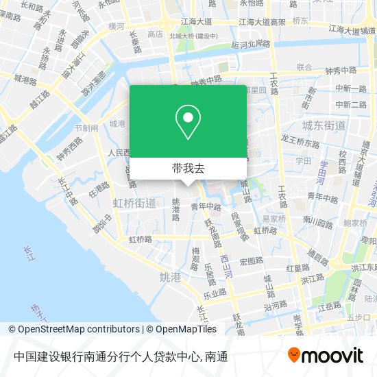 中国建设银行南通分行个人贷款中心地图