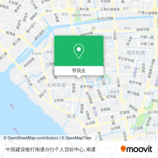 中国建设银行南通分行个人贷款中心地图