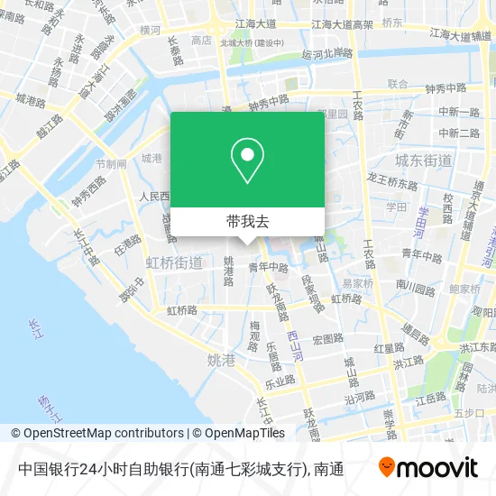 中国银行24小时自助银行(南通七彩城支行)地图