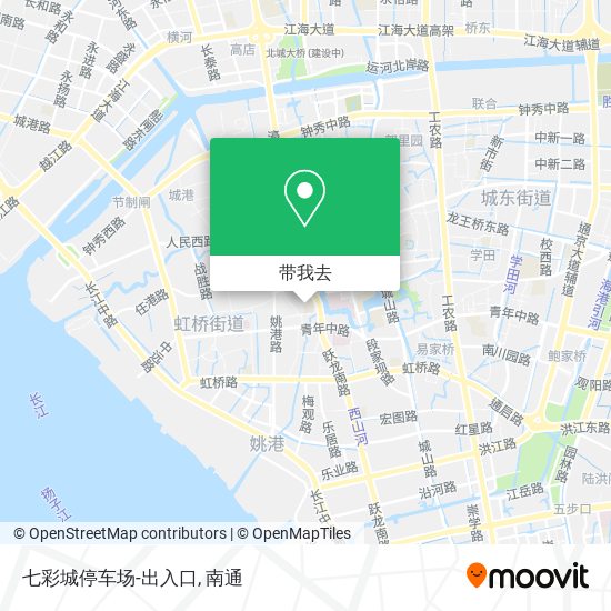 七彩城停车场-出入口地图