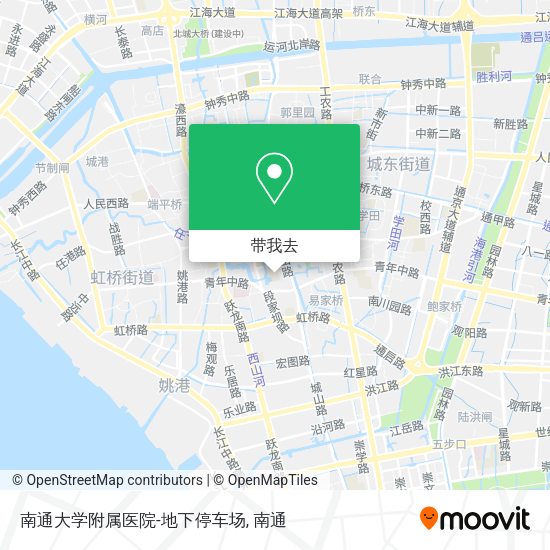 南通大学附属医院-地下停车场地图