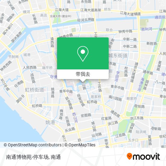 南通博物苑-停车场地图