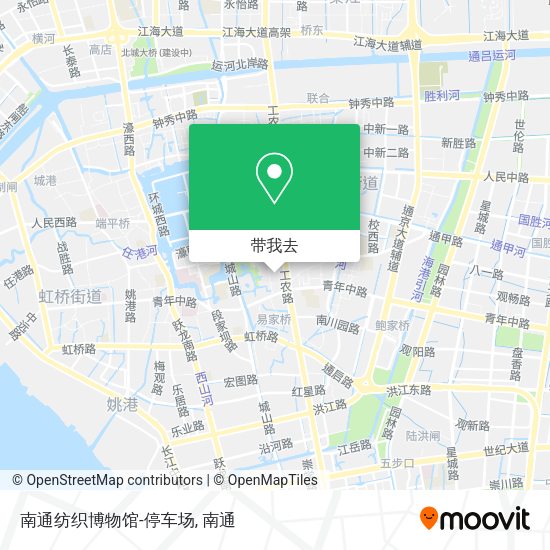 南通纺织博物馆-停车场地图