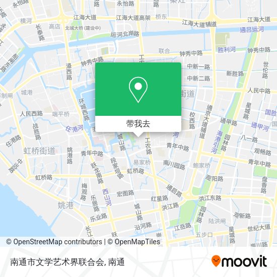 南通市文学艺术界联合会地图