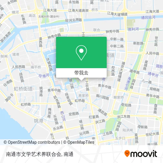 南通市文学艺术界联合会地图