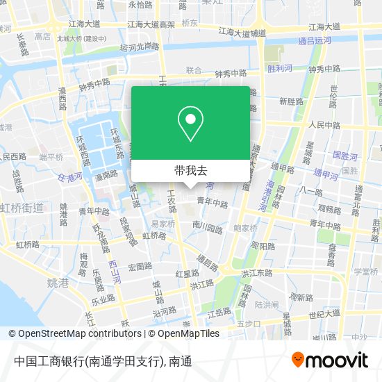 中国工商银行(南通学田支行)地图