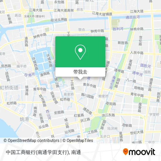 中国工商银行(南通学田支行)地图