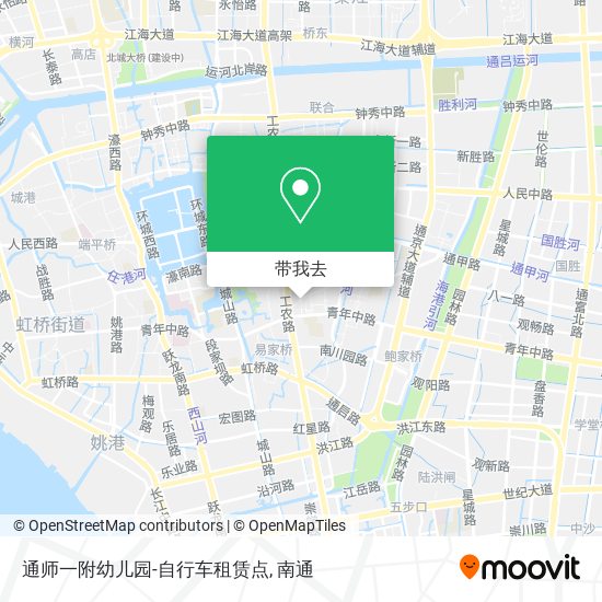 通师一附幼儿园-自行车租赁点地图