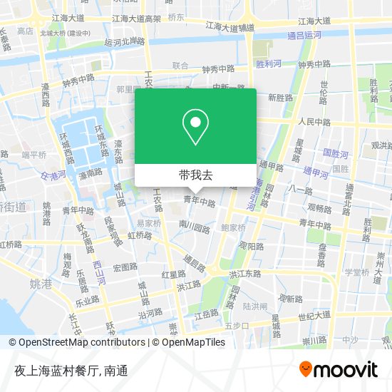 夜上海蓝村餐厅地图