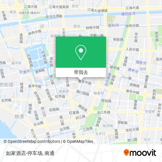 如家酒店-停车场地图