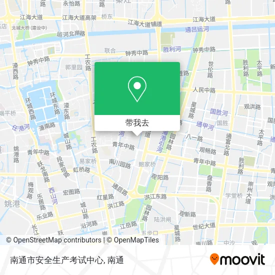 南通市安全生产考试中心地图