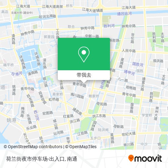 荷兰街夜市停车场-出入口地图