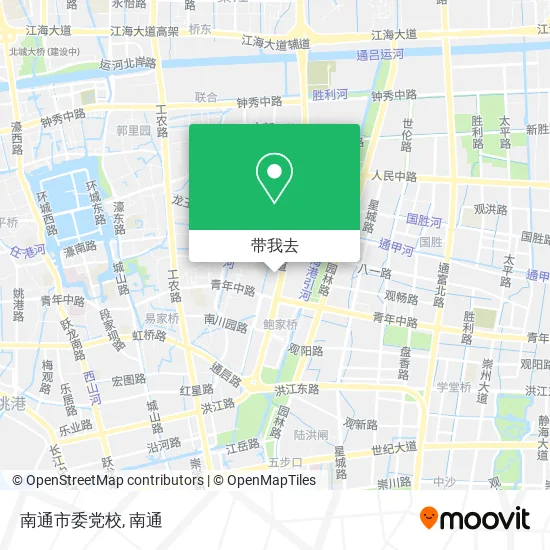 南通市委党校地图