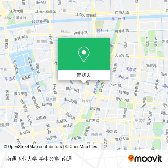 南通职业大学-学生公寓地图