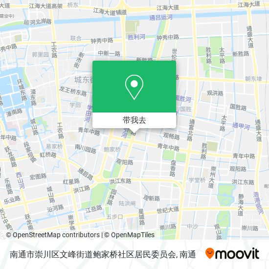 南通市崇川区文峰街道鲍家桥社区居民委员会地图