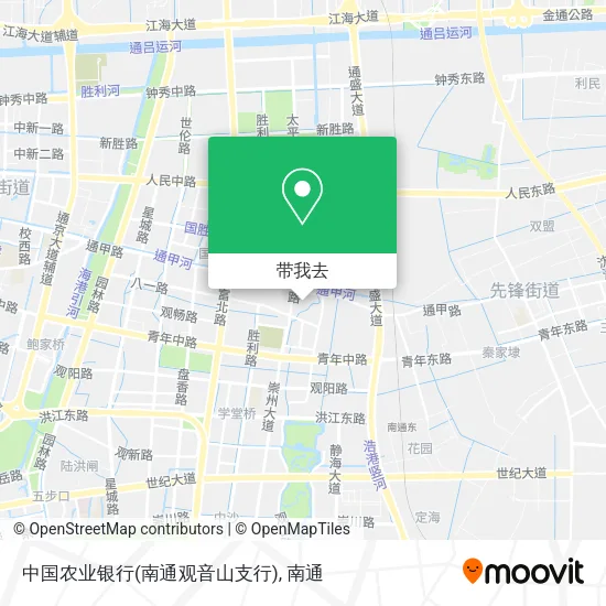 中国农业银行(南通观音山支行)地图
