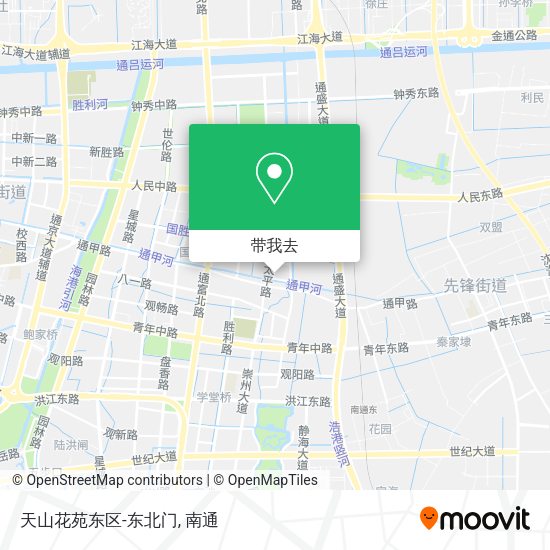 天山花苑东区-东北门地图