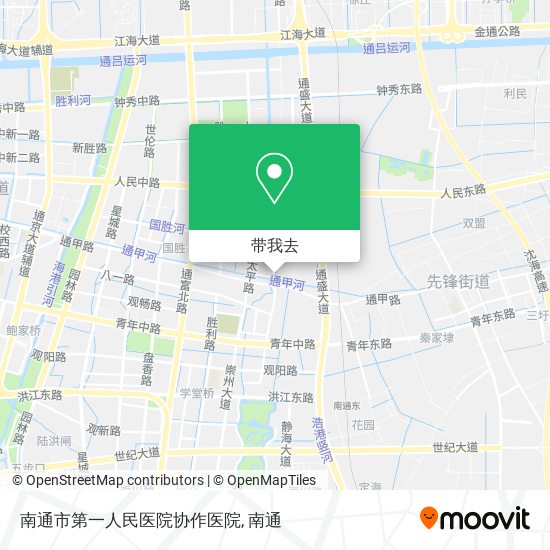 南通市第一人民医院协作医院地图