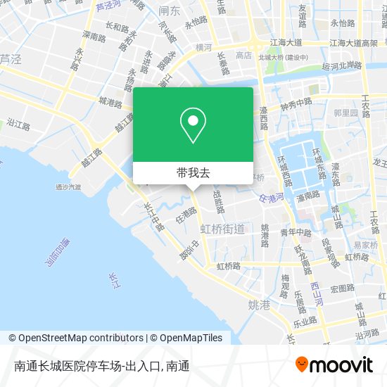 南通长城医院停车场-出入口地图