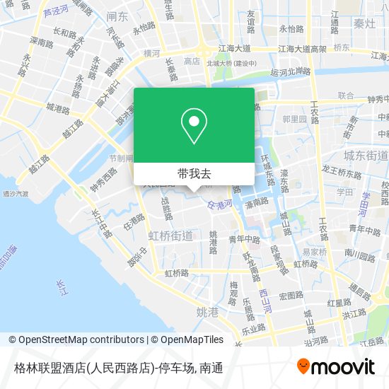 格林联盟酒店(人民西路店)-停车场地图
