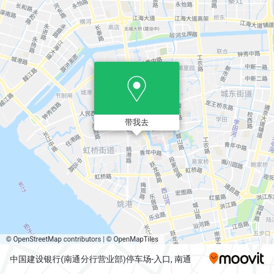 中国建设银行(南通分行营业部)停车场-入口地图