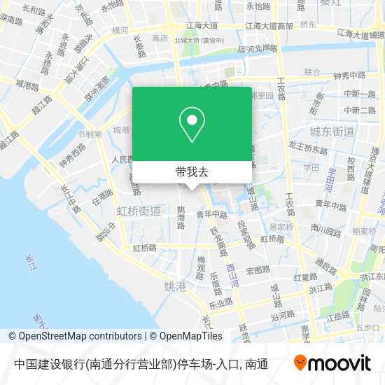 中国建设银行(南通分行营业部)停车场-入口地图