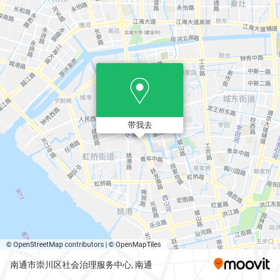 南通市崇川区社会治理服务中心地图
