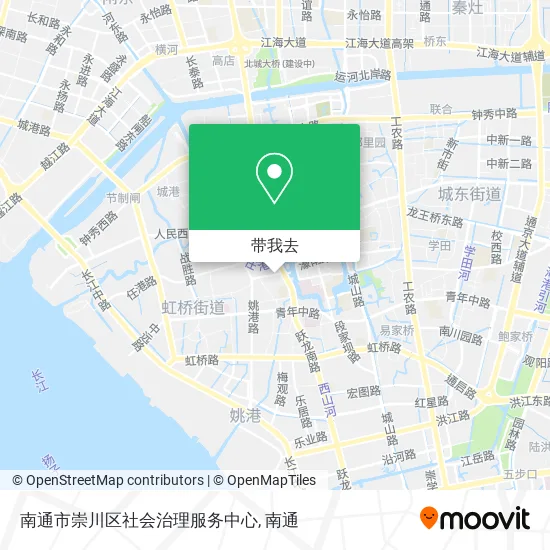南通市崇川区社会治理服务中心地图