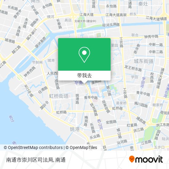 南通市崇川区司法局地图