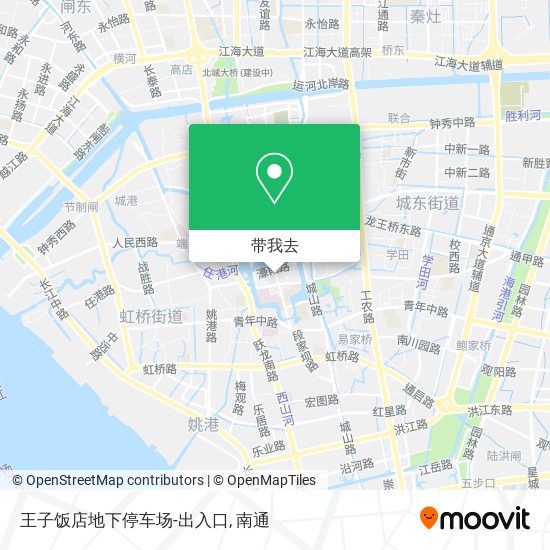 王子饭店地下停车场-出入口地图